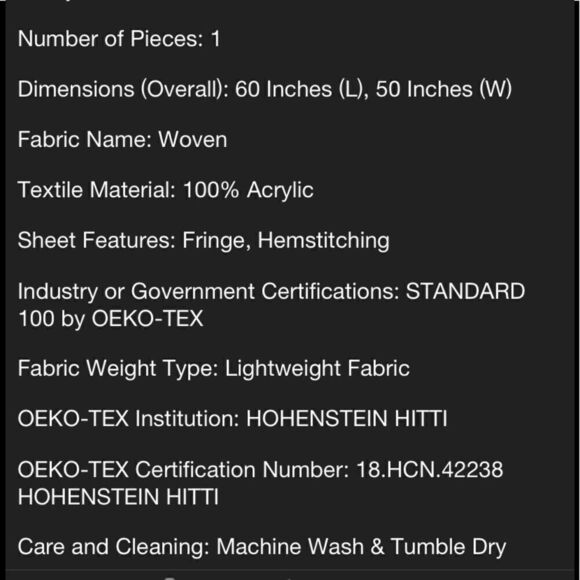 Hearth & Hand Magnolia fringe throw blanket - Picture 7 of 8